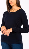 Blue Cotton Long Sleeve T-Shirt 2