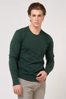 Green Marabou Sweatshirt 1