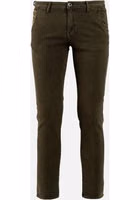 Brown Cotton Casual Pants 1