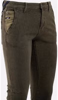 Brown Cotton Casual Pants 2