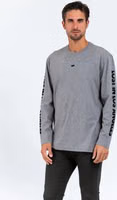 Gray Cotton Long Sleeve T-Shirt 1
