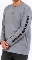 Gray Cotton Long Sleeve T-Shirt 2