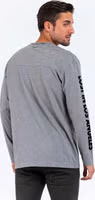 Gray Cotton Long Sleeve T-Shirt 3