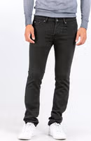 Green Cotton Slim Fit Jeans 1