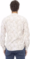 Beige Cotton Long Sleeve T-Shirt 3
