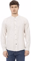 White Rayon Long Sleeve T-Shirt 1