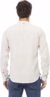 White Rayon Long Sleeve T-Shirt 3