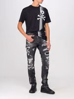 Gray Denim Slim Fit Jeans 2