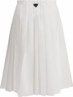 White Cotton Long Skirt 2