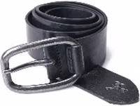 Black Leather Regular Belt 1