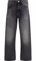 Black Cotton Relaxed Fit Jeans 1