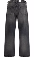 Black Cotton Relaxed Fit Jeans 2