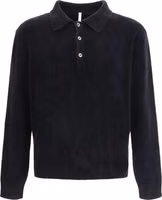 Black Cotton Polo Shirt 1