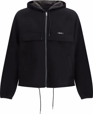 Black Polyester Shell Jacket