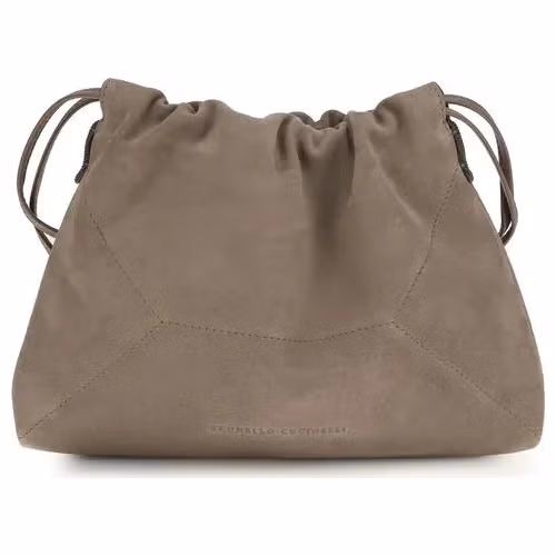 Beige Calf Leather Bos Taurus Shoulder Bag