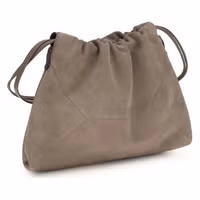 Beige Calf Leather Bos Taurus Shoulder Bag 3