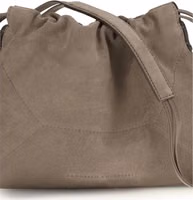 Beige Calf Leather Bos Taurus Shoulder Bag 4