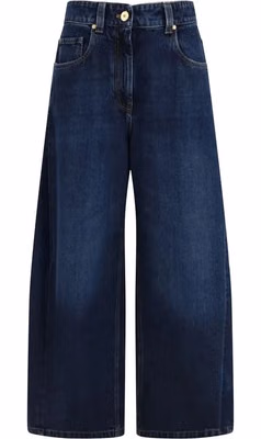 Blue Cotton Jeans Denim
