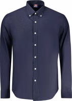 Blu Cotton Male Shirt 1
