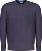 Blu Viscosa Uomo Maglia 1