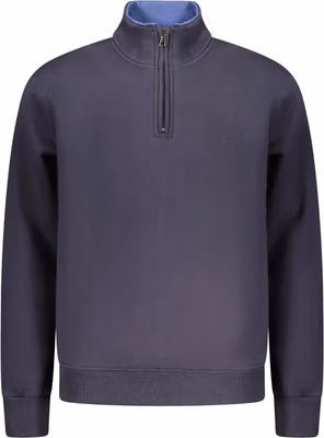 Blue Cotton Men Sweatshirt