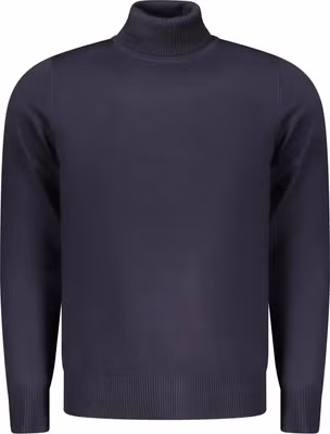 Blu Viscosa Uomo Maglia