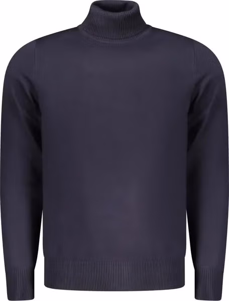 Blu Viscosa Uomo Maglia