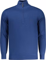 Blue Viscose Men Sweater 1
