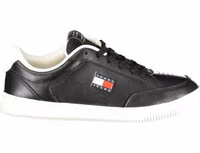 Black Polyurethane Men Sneaker 1