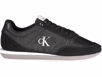 Black Polyester Men Sneaker 1