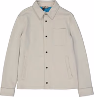 Beige Polyamide Full-Length Jacket 1