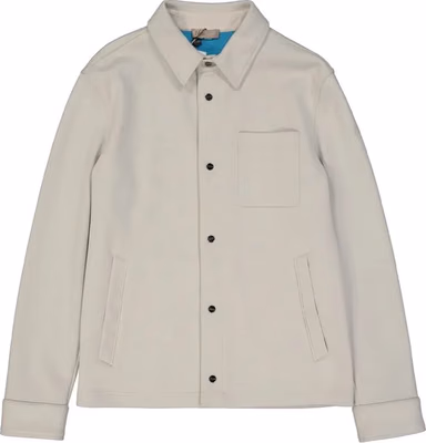 Beige Polyamide Full-Length Jacket