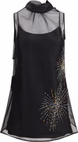 Black Polyester Casual Dress 1