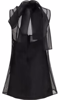 Black Polyester Casual Dress 2