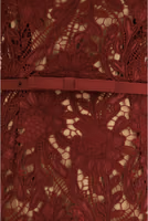 Bordeaux Polyester Cocktail Dress 3