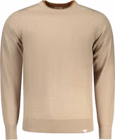Beige Polyester Men's Sweater 1