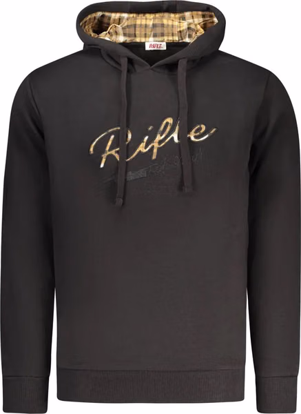 Black Cotton Men's Sweatshirt