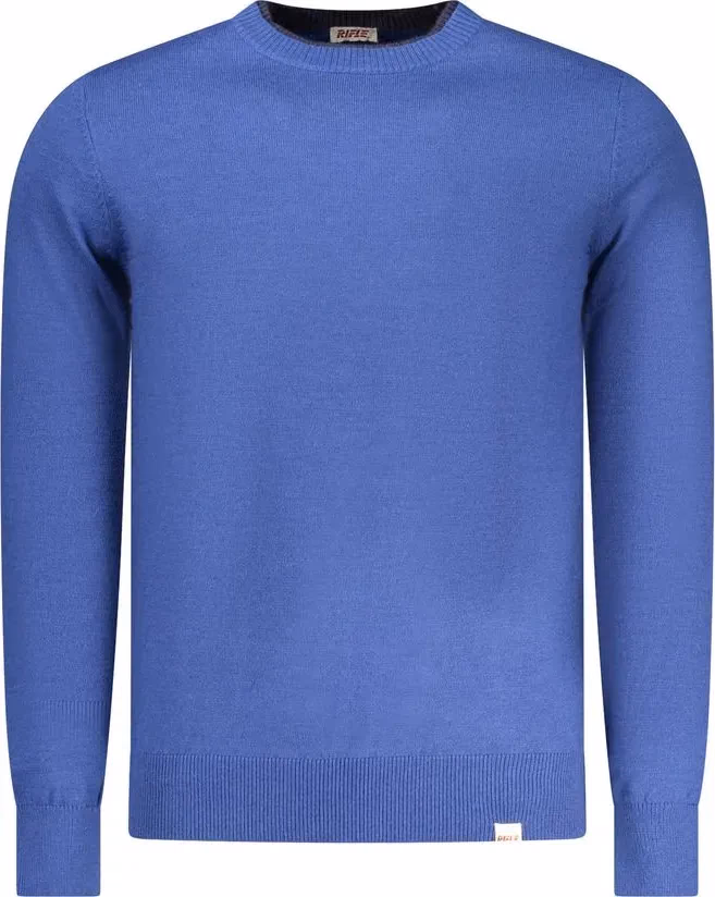 Blu Polyester Men Sweater