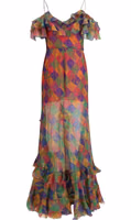 Multicolor Silk Casual Dress 2
