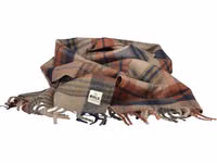Marrone Polyester Men Scarf 1