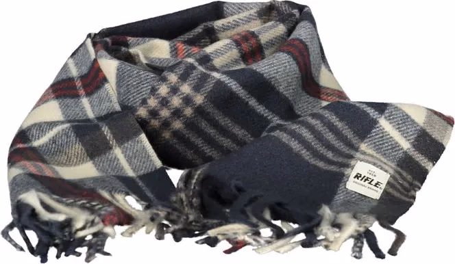 Blue Polyester Men Scarf