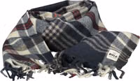Blue Polyester Men Scarf 1