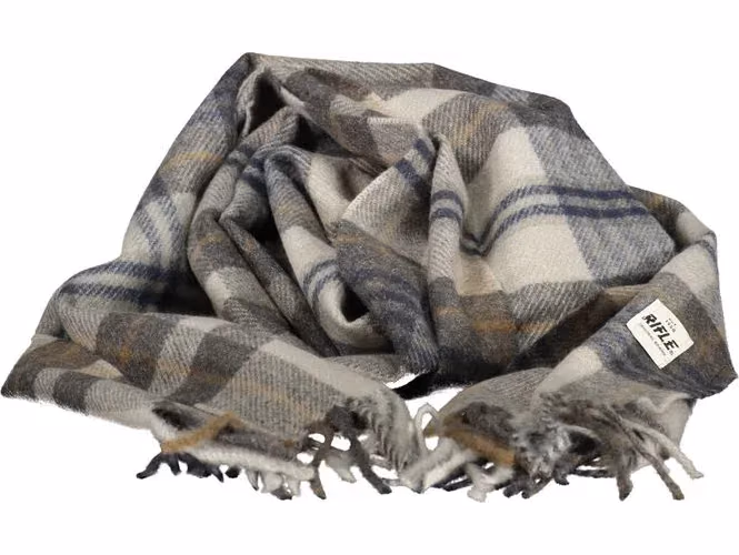 Grigio Polyester Men Scarf