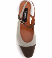 Beige Cotton Ballet Flats 4
