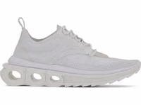 White Nylon Athletic Sneakers 1