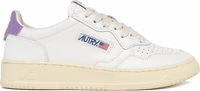 White Leather Low Top Sneakers 1