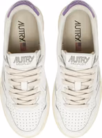 White Leather Low Top Sneakers 3