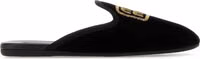 Black Calfskin Mules 1