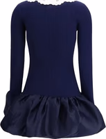 Blue Viscose Cocktail Dress 2