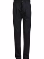 Black Elastane Casual Pants 1